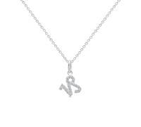 Amberta Collier Signe du Zodiaque en Argent Sterling 925 avec Zircone pour Femme - Collier Astrologique en Argent