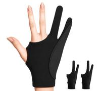 AmberVec Lot de 2 gants de dessin pour main droite et gauche, gants d'art numérique pour tablette, iPad, esquisse, dessin avec deux doigts, cadeaux pour animateurs et artistes numériques, taille S