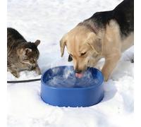 Ambesty Abreuvoir Chauffant, 3,5 L Extra-Large Bol d’Eau Chauffé, avec Cordon Anti-Mastication, Animaux Domestiques en Hiver Anti-Gel, Garde l'eau Chaude à 25 à 35 °C