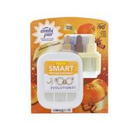 Ambi Pur 3Volution Diffuseur de Parfum Set de démarrage Orange & Cannelle 20ml désodorisant électrique