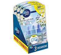 Ambi Pur 3Volution Parfumeur d'ambiance recharge pour diffuseur électrique, parfum Lenor réveil printemps 3 pièces
