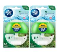 Ambi Pur Kit de démarrage Tea Tree & Pin 55 ml - Parfum WC (lot de 2)