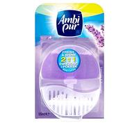 Ambi Pur Lot de 12 désodorisants pour WC (support + recharge 55 ml) - Lavande et romarin