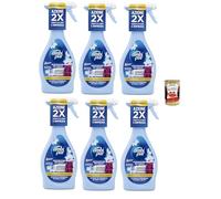 Ambi Pur Lot de 6 sprays désodorisants pour textiles Parfum printanier 385 ml 2 x Action : combat les odeurs tenaces et rafraîchit, sans danger pour les chiens et les chats + Italian Gourmet polpa 400