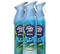 Ambi Pur Spray Désodorisant brise marine 185 ml x 8