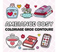 Ambiance cosy: Coloriage gros contours