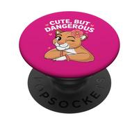 Ambiance Cougar féroce Mignonne mais dangereuse PopSockets PopGrip Adhésif