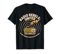 Ambiance de Diffusion rétro de Radio Rebels United T-Shirt