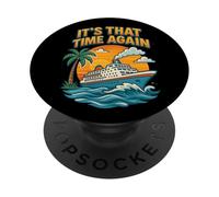 Ambiance de Vacances de croisière, C'est ce Temps Encore PopSockets PopGrip Adhésif