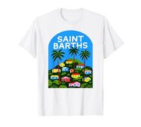 Ambiance de Voyage rétro dans Les îles des Caraïbes à Saint-Barth T-Shirt