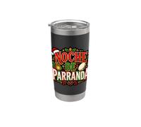 Ambiance des fêtes de fin d'année de la Noche de Parranda Gobelet isotherme en acier inoxydable double paroi