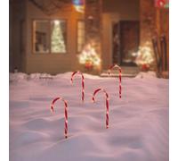 Ambiance Ensemble de Lampe de Noël en Forme de Canne à Sucre Décoration Maison v