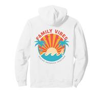 Ambiance familiale Faisant des Souvenirs Ensemble Coucher de Soleil Tropical océan Sweat à Capuche
