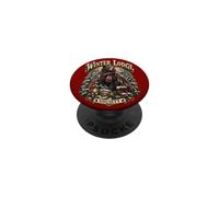 Ambiance Hivernale avec Un Ours au Chalet PopSockets PopGrip Adhésif