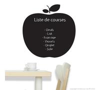 Ambiance-Live Sticker Mural ardoise pomme AVEC CRAIE LIQUIDE - 55 X 55 cm
