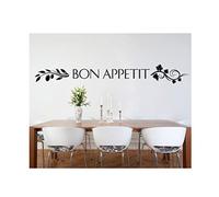 Ambiance-Live Sticker Mural déco "Bon appétit" - 55 x 140 cm. Noisette