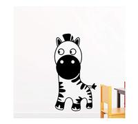 Ambiance-Live Sticker Mural Enfants zèbre - 55 x 30 cm. Noir