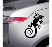 Ambiance-Live Sticker Mural Lézard Gecko pour Votre Voiture - 16 x 20 cm, Argent