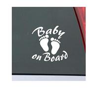 Ambiance-Live Sticker Mural signer avec l'empreinte de bébé - 15 x 15 cm. Blanc