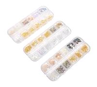 Ambiance Noël Breloques de Remplissage en Alliage pour Résine, 3 Boîtes DIY | Charges Époxy en Alliage, Accessoires de Remplissage Soi-Même, pour Bracelet et Anklet, Scrapbooking