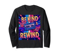Ambiance rétro Be Kind and Rewind Fun Times Throwback des années 80 Manche Longue
