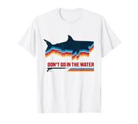 Ambiance rétro de Jaws Don't Go in The Water T-Shirt