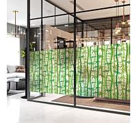 Ambiance Sticker Adhésif Film Fenêtre Anti Regard Occultant - BAMBOUS - Stickers Autocollant Brise-Vue pour Vitres & Porte de Douche - 40x100cm