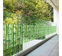 Adhésif Film Fenêtre Anti Regard Occultant - BAMBOUS - Stickers Autocollant Brise-Vue pour Vitres & Porte de Douche - 40x200cm