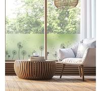 Ambiance Sticker Adhésif Film Fenêtre Anti Regard Occultant - PISSENLITS - Stickers Autocollant Brise-Vue pour Vitres & Porte de Douche - 40x100cm