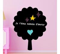 Ambiance Sticker Ardoise Tableau Noir - Stickers Muraux Adhésif Effaçable - Arbre en Ardoise - H105 x L85 cm
