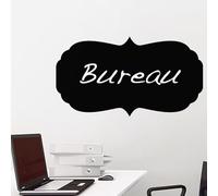 Ambiance Sticker Ardoise Tableau Noir - Stickers Muraux Adhésif Effaçable - Bulle Design - H75 x L140 cm