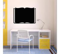 Ambiance Sticker Ardoise Tableau Noir - Stickers Muraux Adhésif Effaçable - Design Livre - H65 x L90 cm