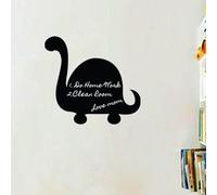 Ambiance Sticker Ardoise Tableau Noir - Stickers Muraux Adhésif Effaçable - Dinosaure Diplodocus - H95 x L105 cm