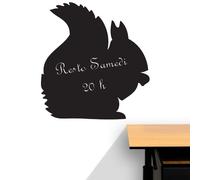 Ambiance Sticker Ardoise Tableau Noir - Stickers Muraux Adhésif Effaçable - Écureuil - H85 x L75 cm