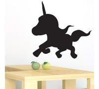 Ambiance Sticker Ardoise Tableau Noir - Stickers Muraux Adhésif Effaçable - Licorne - H50 x L50 cm