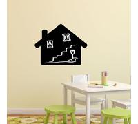 Ambiance Sticker Ardoise Tableau Noir - Stickers Muraux Adhésif Effaçable - Maison - H55 x L70 cm