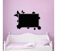 Ambiance Sticker Ardoise Tableau Noir - Stickers Muraux Adhésif Effaçable - Papillons Dans un Champ - H55 x L75 cm