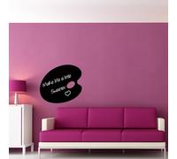 Ambiance Sticker Ardoise Tableau Noir - Stickers Muraux Adhésif Effaçable - Plateau de Peintre - H110 x L120 cm