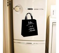 Ambiance Sticker Ardoise Tableau Noir - Stickers Muraux Adhésif Effaçable - Sac À Provisions - H40 x L30 cm