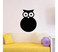 Ambiance Sticker Ardoise Tableau Noir - Stickers Muraux Adhésif Effaçable - Silhouette Hibou - H30 x L20 cm