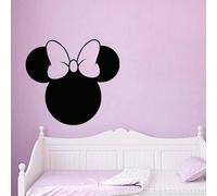 Ambiance Sticker Ardoise Tableau Noir - Stickers Muraux Adhésif Effaçable - Silhouette Souris - H50 x L55 cm