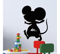Ambiance Sticker Ardoise Tableau Noir - Stickers Muraux Adhésif Effaçable - Silhouette Souris I - H40 x L30 cm
