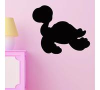 Ambiance Sticker Ardoise Tableau Noir - Stickers Muraux Adhésif Effaçable - Silhouette Tortue - H25 x L30 cm