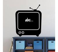 Ambiance Sticker Ardoise Tableau Noir - Stickers Muraux Adhésif Effaçable - Télévision Ancienne - H50 x L40 cm