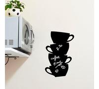 Ambiance Sticker Ardoise Tableau Noir - Stickers Muraux Adhésif Effaçable - Tour de Tasses - H70 x L110 cm