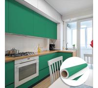 Ambiance Sticker Autocollant Adhésif Imperméable Vinyle Rouleau pour Cuisine Meuble Armoire Porte - Sticker Mural H60 x L200 cm - Turquoise