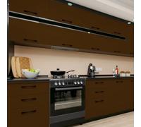 Ambiance Sticker Autocollant Adhésif Imperméable Vinyle Rouleau pour Cuisine Meuble Armoire Porte - Sticker Mural H60 x L200 cm - Chocolat