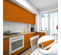 Ambiance Sticker Autocollant Adhésif Imperméable Vinyle Rouleau pour Cuisine Meuble Armoire Porte - Sticker Mural H60 x L200 cm - Noisette