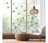 Ambiance Sticker Autocollant Anti-Collision Oiseaux, 20 pièces Colibris | Autocollant vitre, autocollant fenêtre, stickers pour verre, sticker anti oiseau, pose facile sans outil, résistant à l'eau