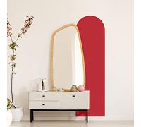 Ambiance Sticker Autocollant Arche Salon Art Moderne et Simple | Grand Papier Peint Bohème pour Décoration Salon et Chambre | L58 x H180 cm - Rouge Cerise